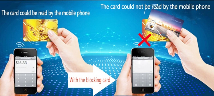 RFID Shield RFID Blocking Aluminum Foil Wallet ID Credit Card Holder Anti RFID Scanning