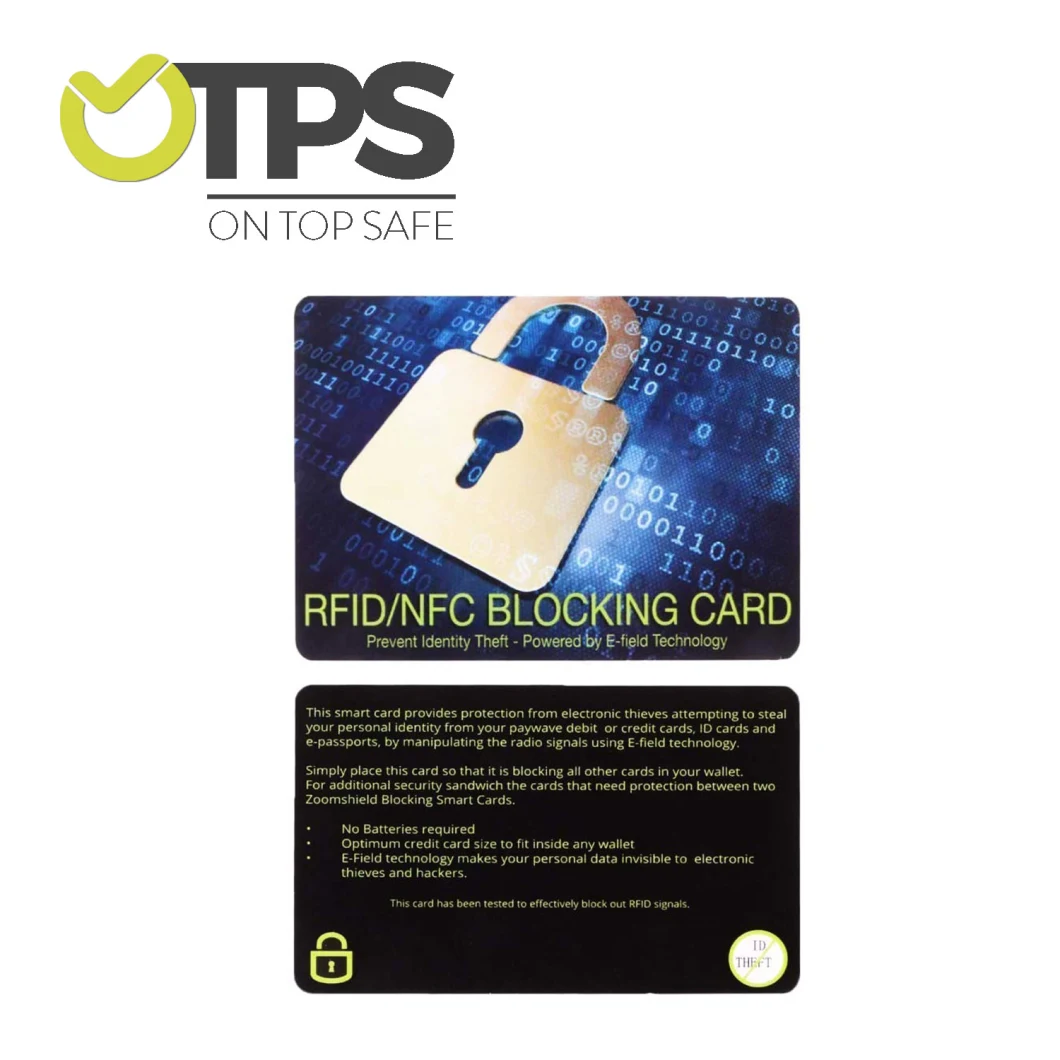 Popular Credit Card Protector RFID Blocking Custom RFID Blocking Card