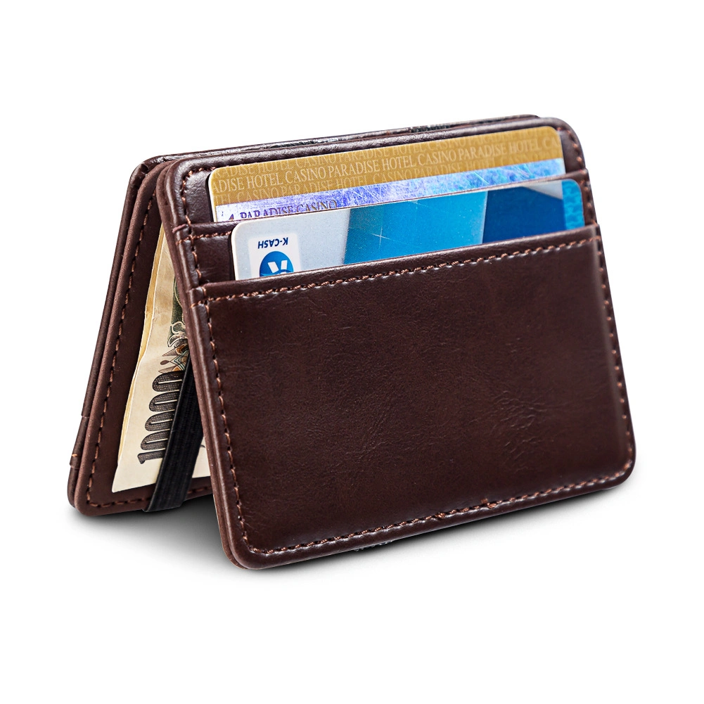 Credit Card Holder Minimalist Card Wallet with Banknote Storage Exterior