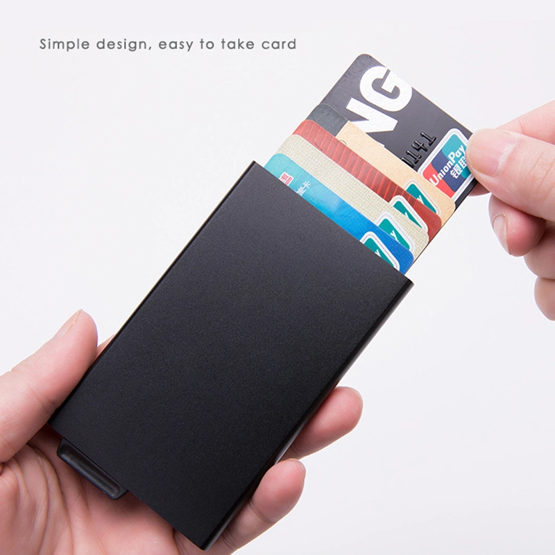 Slim Wallets Holder, Credit Card Holder, Card Box, Wallet with RFID Blocking, Aluminium Card Holder