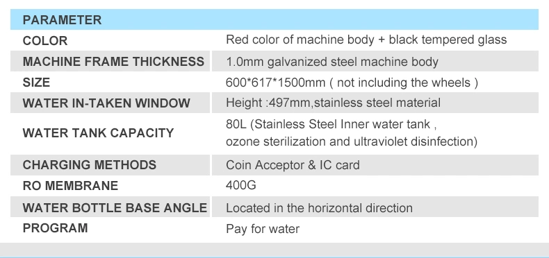 Factory Price Coin/IC-Card/Credit-Card Operated Stainless Steel Water Station Vending Machine