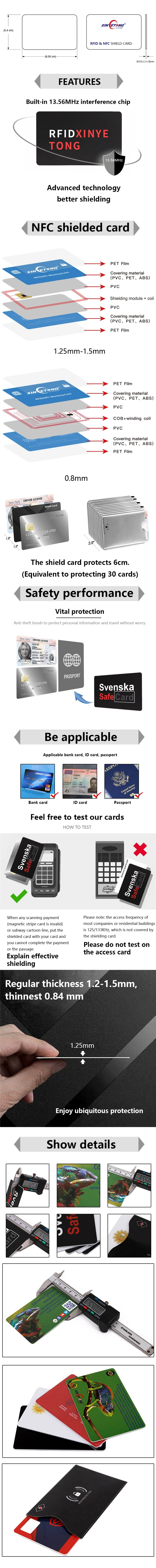 RFID Card Blocking Sleeves Credit Card Holder Protector Anti-Skimming