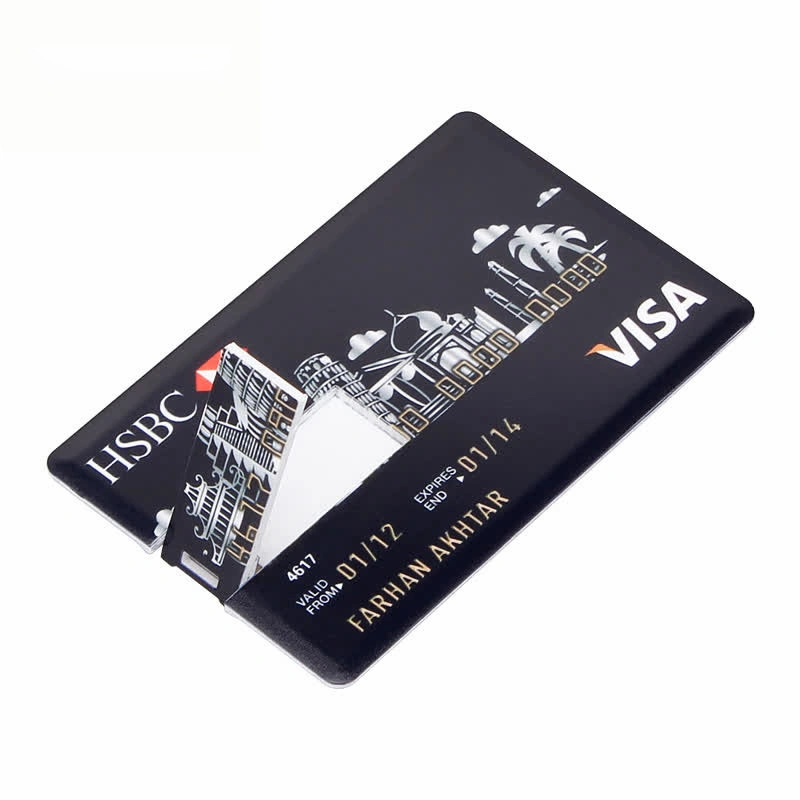 Colorful Printing Business Credit Card Slim Card USB Flash Disk Credit Card Type USB Flash Drive