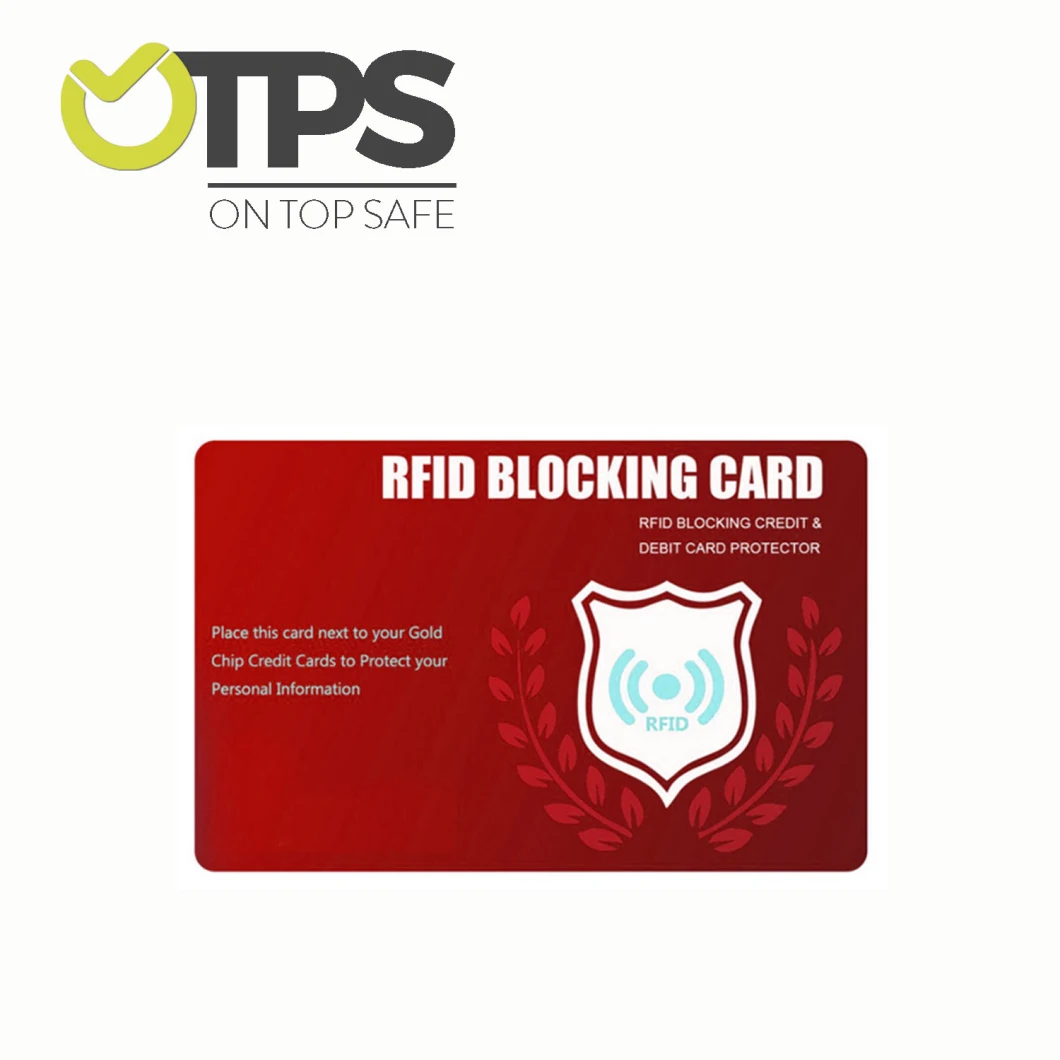 Popular 13.56MHz Credit Card Protector RFID Blocking Custom RFID Blocking Card