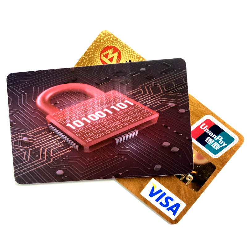 E-Shield Card Blocker Credit Card Protection RFID Blocking Card LED
