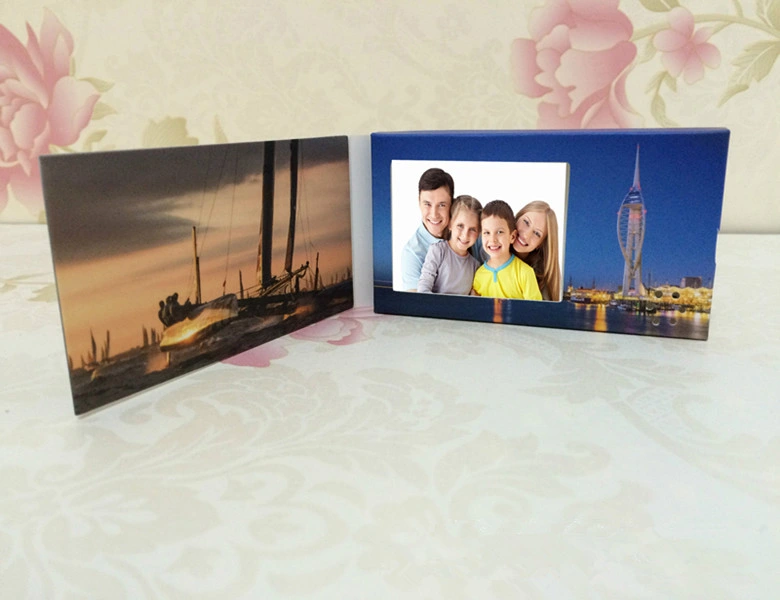 Popular Small Size 2.4 Inch USB Digital LCD Video Player Greeting Card, Blank Video Name Card