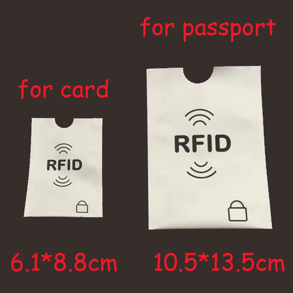 Pouch Holder-Sleeves Credit-Card Blocking Anti-RFID Security Passport Wallet