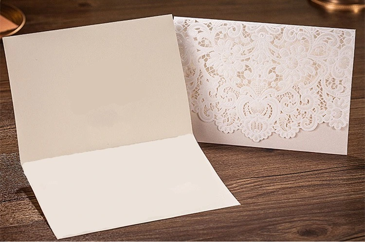 Rustic Wedding Supplies Red White Vintage Elegant Wedding Invitation Card