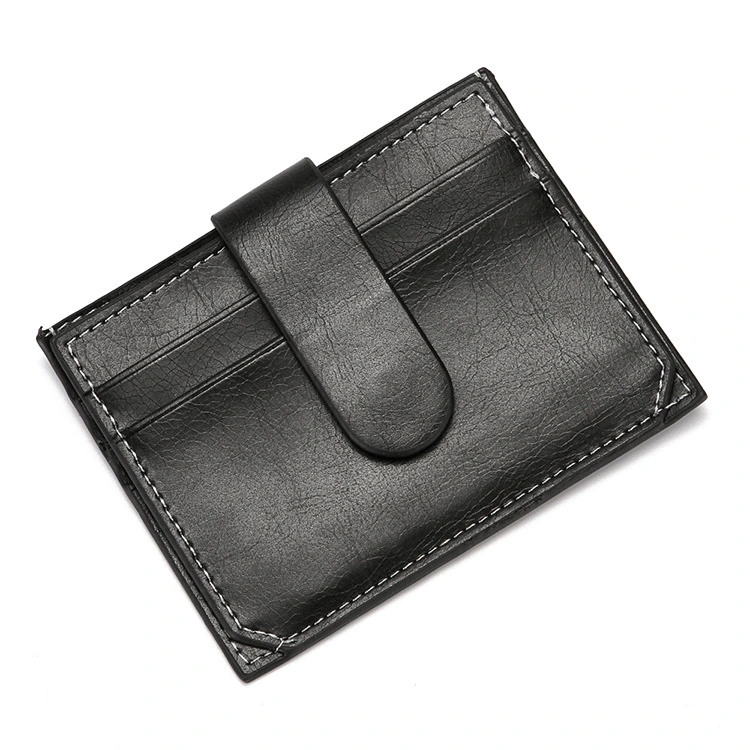 Fashion Simple PU Leather Card Wallet Thin Credit Card Wallet Holder for Men