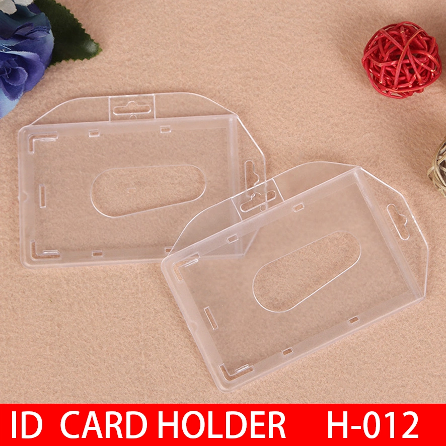 ID Card Holder with Lanyard, Plastic Card Holder