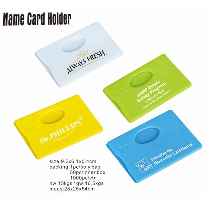 ID Card Holder, Bank Card Holder, Promotional Gift Plastic Card Holder