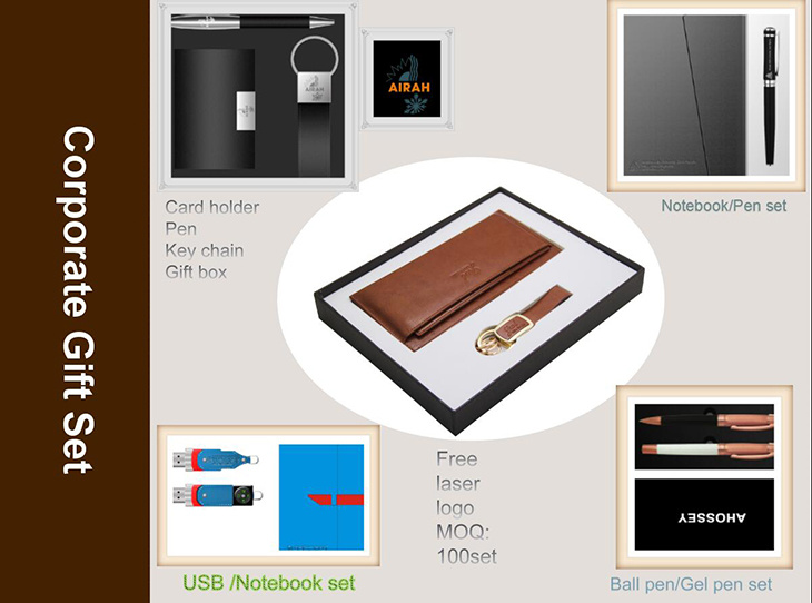 VIP Corporate Gifts Leather Card Holder in Business Special Gift Set