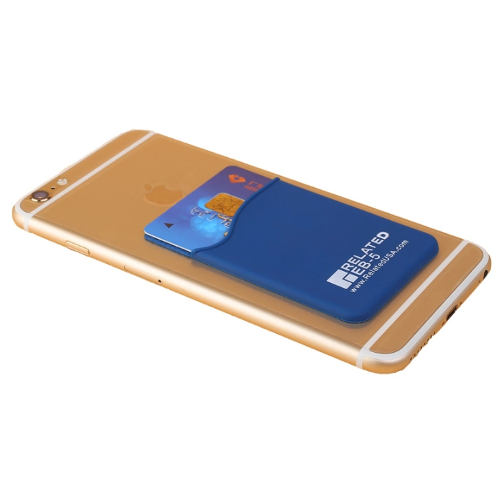 Custom Design Silicone Credit Card Holder Mobile Phone Case