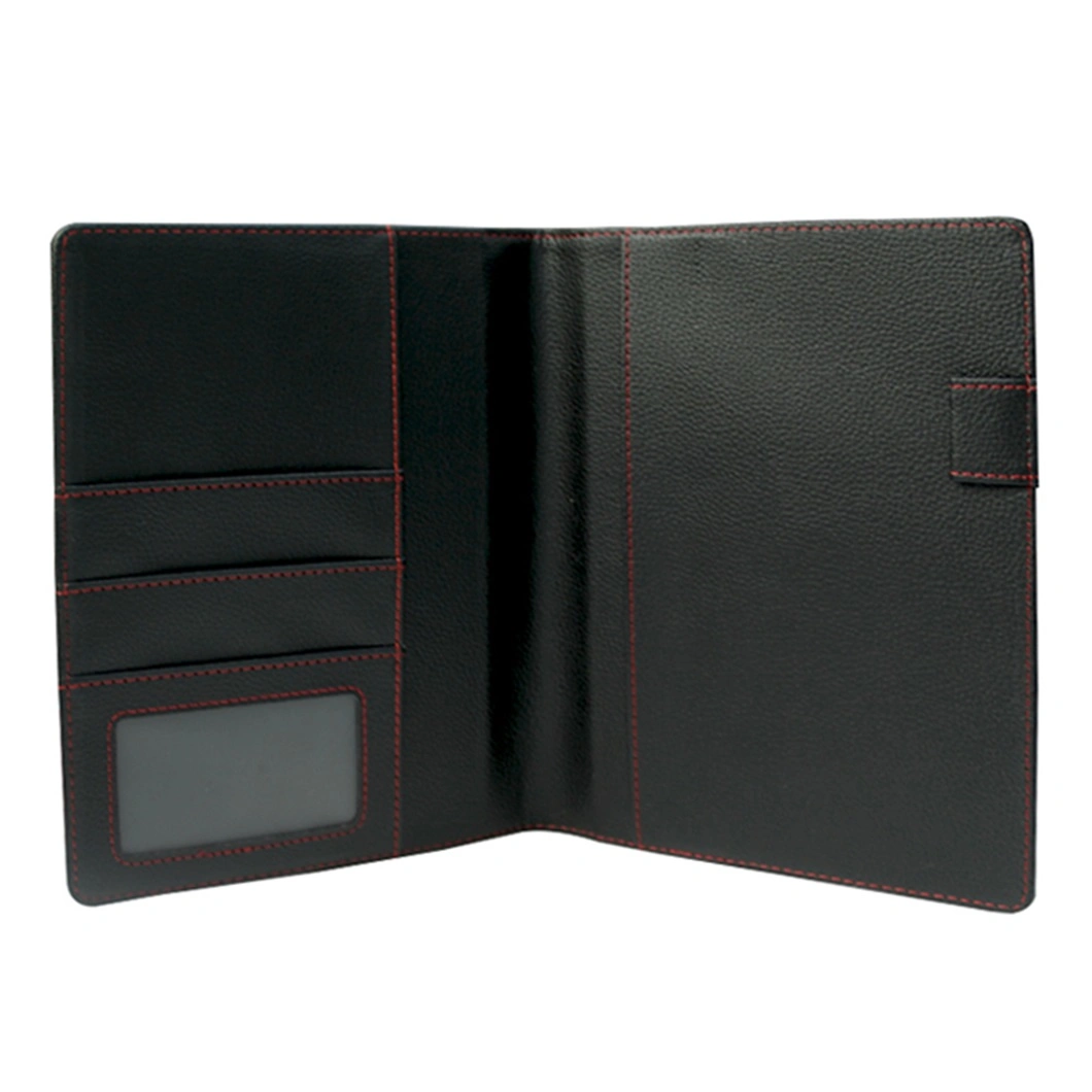Hot Stamping PU Leather Travel Passport and Credit Card Holder Wallet for Women and Men