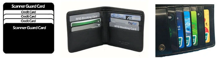 Credit and Visa card protection RFID blocking module card