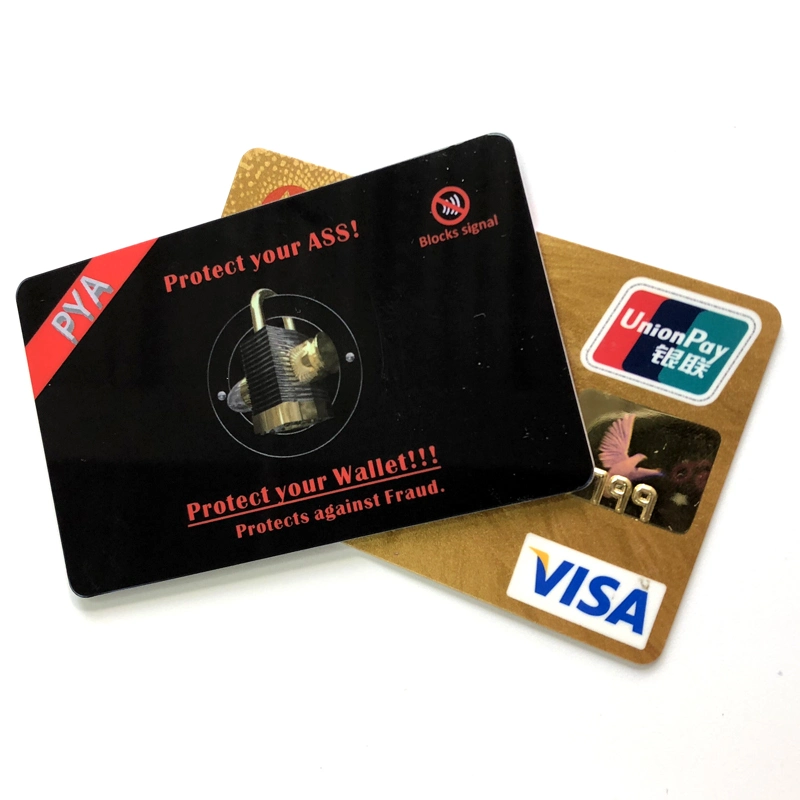 Custom Printed Credit Card Holder RFID NFC Blocking Card Anti Skimming Card