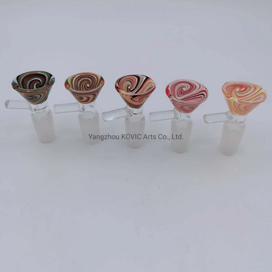 Hookah Bowls Male Glass Pipe on Glass 18mm or 14mm Size Mix Colors Factory Tobacco Accessory
