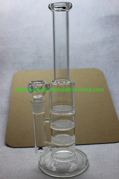 Mini Trible Honeycomb Glass Hookah Smoking Water Pipe