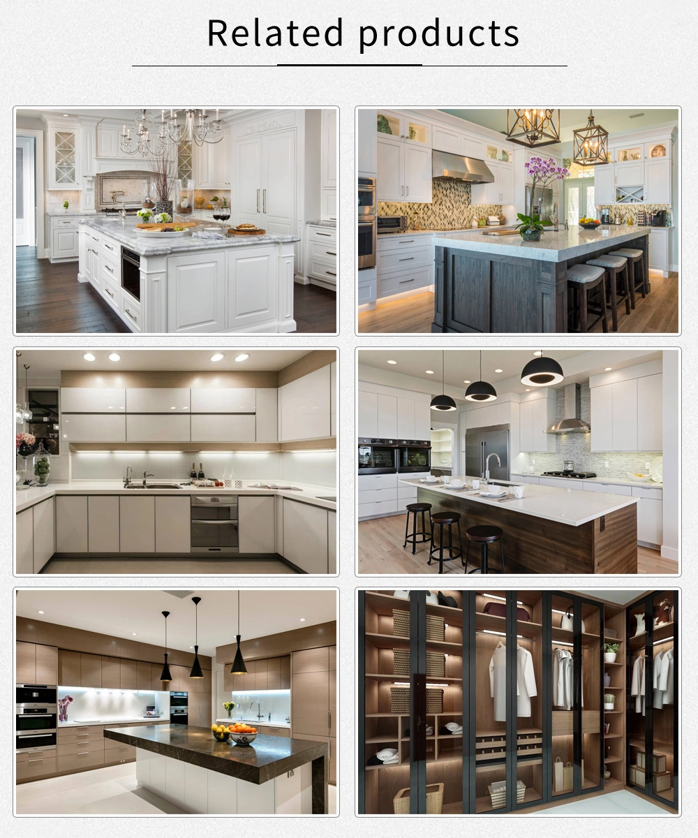 High Technical Customized Design Modern Matte Black Modern Custom Kitchen Furniture Cabinet