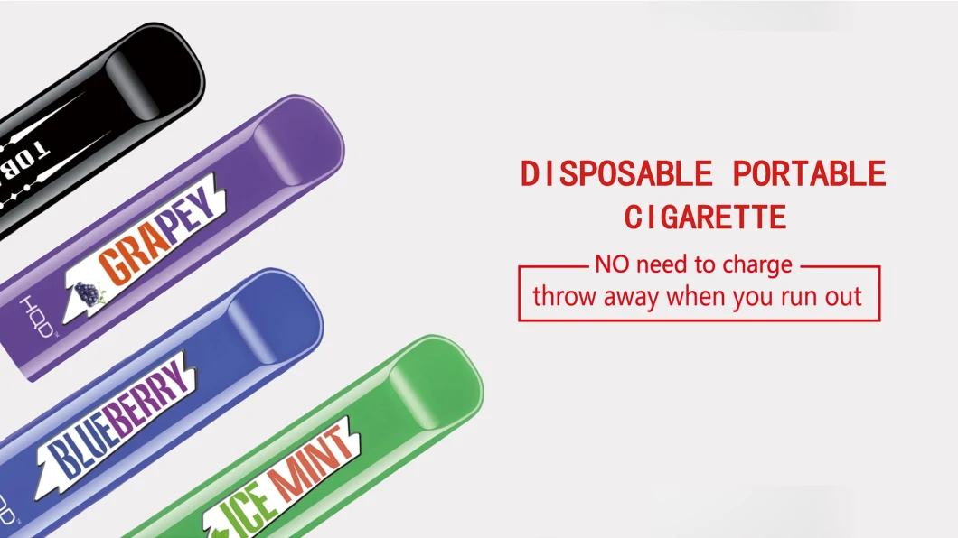 2020 Trending Products Vapor Pen Kit Colored Smoke Cigarette Disposable Start Kits Hqd Cuvie Hookah Shisha
