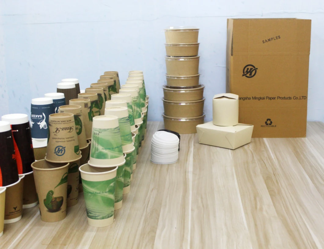 China Gold Supplier Food Grade Disposable Custom Logo Printed Take Away Kraft Paper Bowl
