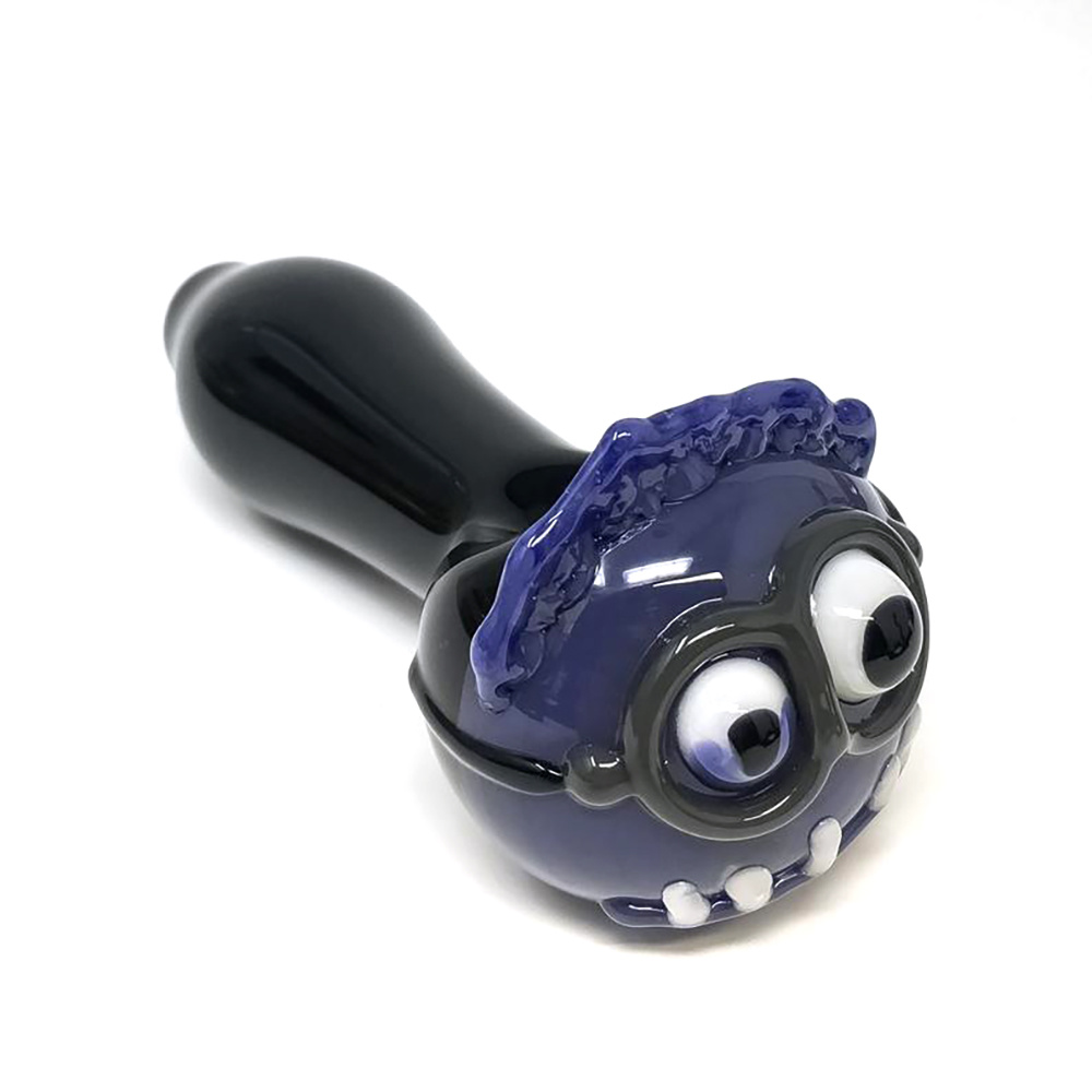 Cute Cartoon Head Glass Water Pipe Hookah Glass Smoking Accessories Glass Beaker Pipe