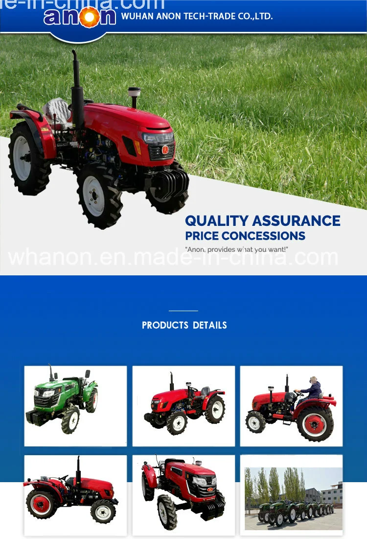 Anon Small Farm Tractor with New Price 40HP 50HP Mini Tractor Price List