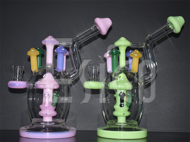 Esigo Factory Price Slime Colors Super Recycler Hookah Glass Pipe