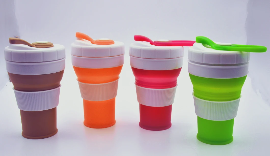 450ml 15oztravel Cup Portable Cup Leisure Cup Children's Cup Plastic Cup Silicone Water Cup