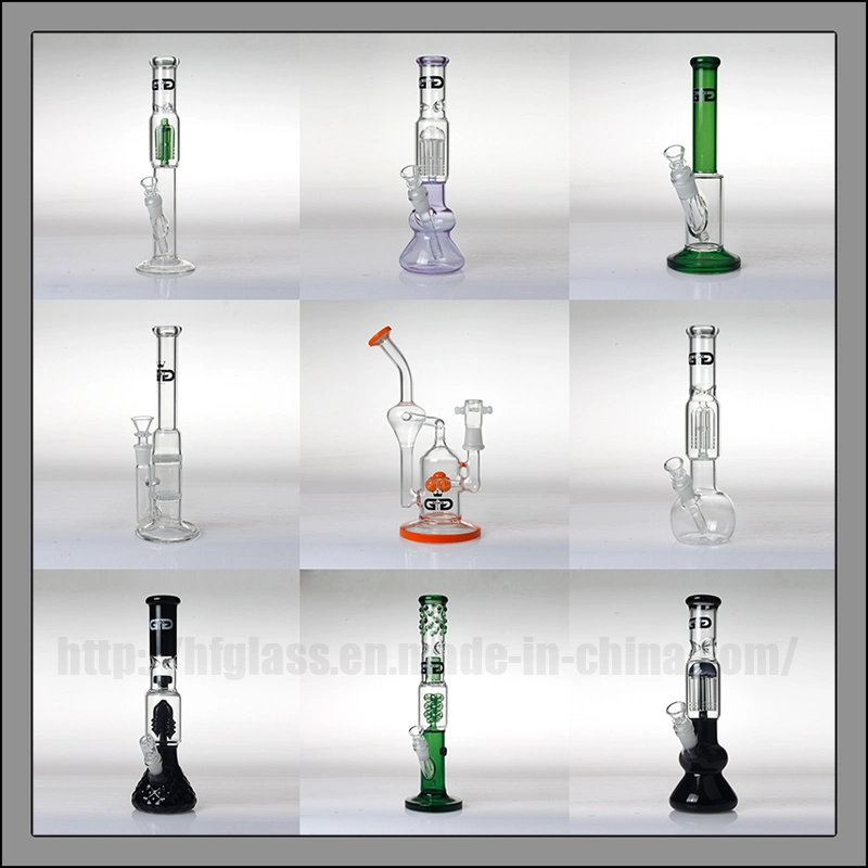 Hand Blown Gun Bubbler Hookah Wholesale Smoking Glass Water Pipe