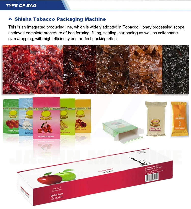 Automatic Wet Molasses Hookah Tobacco Pouch Packing Packaging Machine