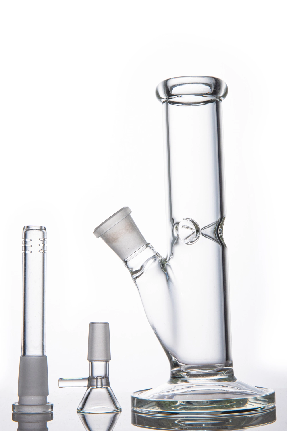 Gray Transparent Glass Water Pipe Hookah Shisha Glass Smoking Pipe Smoking Accessories Glass Pipe