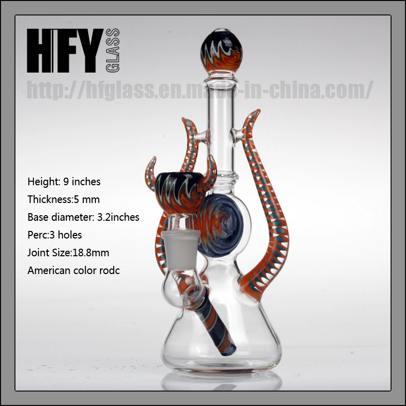 Colored Glass Water Pipes Thick Smoking Hookah Hand Blown Heady Tobacco Bubbler Wholesale DAB Wax Hookah