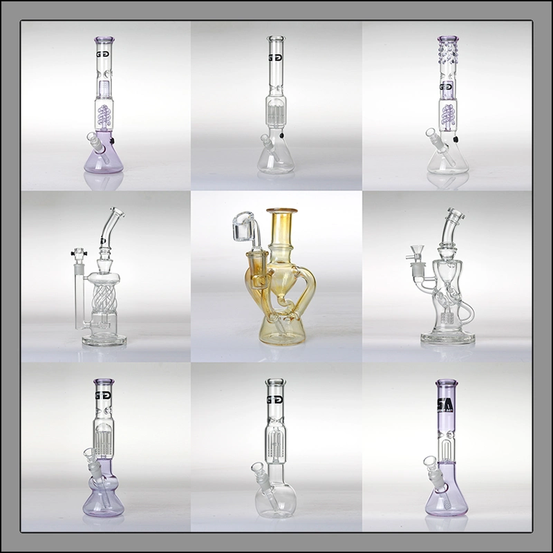 Hand Blown Gun Bubbler Hookah Wholesale Smoking Glass Water Pipe