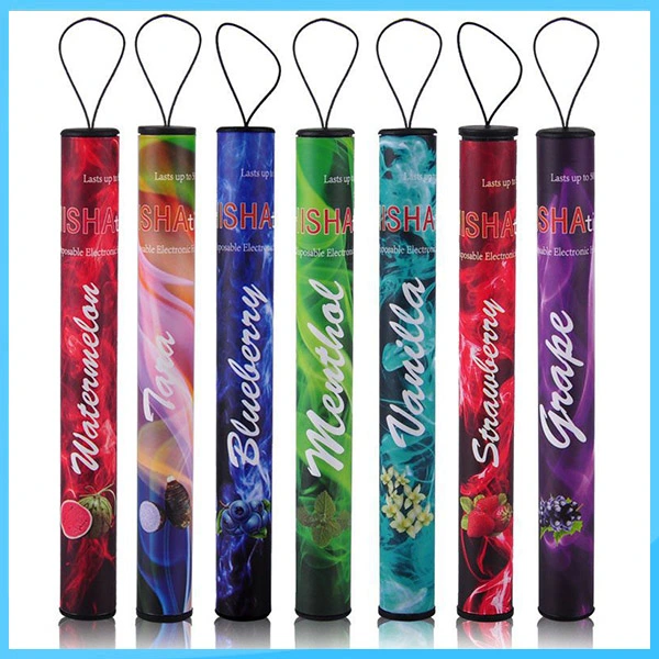 Hot Sale Electronic Hookah Disposable Ecig 500 Puffs Healthy Portable Colored Shisha Pen