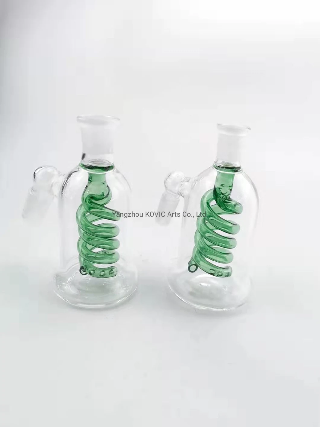 Portable Water Pipe The Filter Glass Hookah Joint Spring Bottle Ash Catcher Smoking Accessories