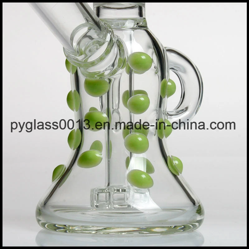 Mini 6 Inch Smoking Pipe Glass Hookah with Handle Inside 14mm Joint Size