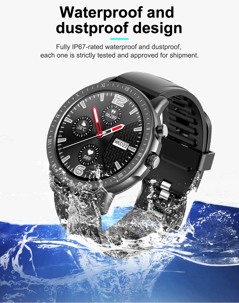 2021 Amazon Hot Sell Water Proof Luxury Mens Watches Inteligent Reloj Smartwatch Digital Watch