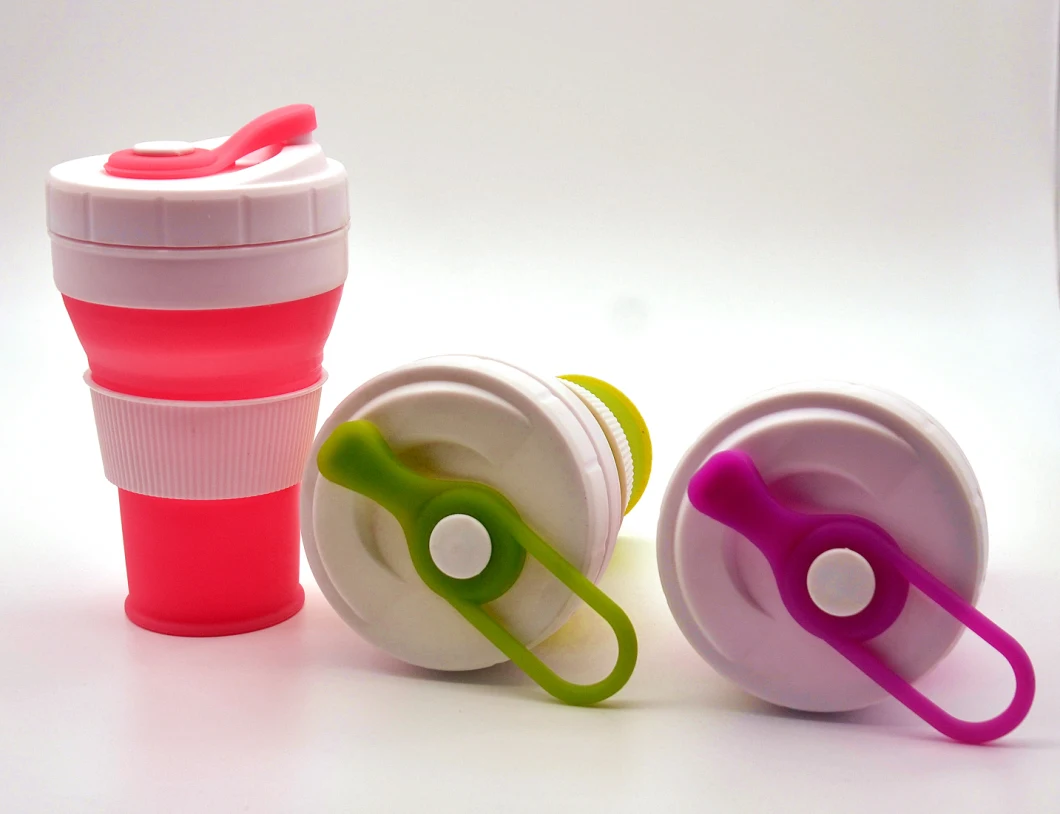 450ml 15oztravel Cup Portable Cup Leisure Cup Children's Cup Plastic Cup Silicone Water Cup