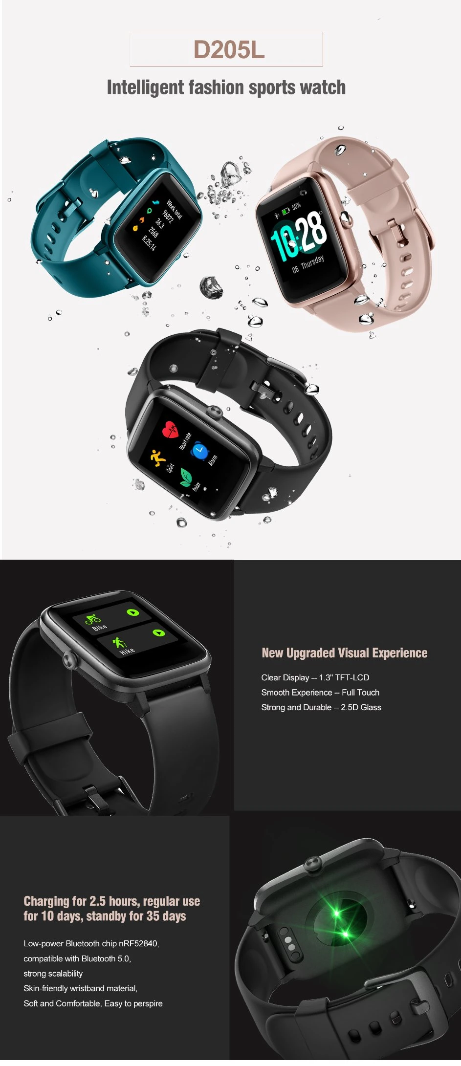 New Fashion Amazon Hot Sell Sport Smart Watch for Gifts