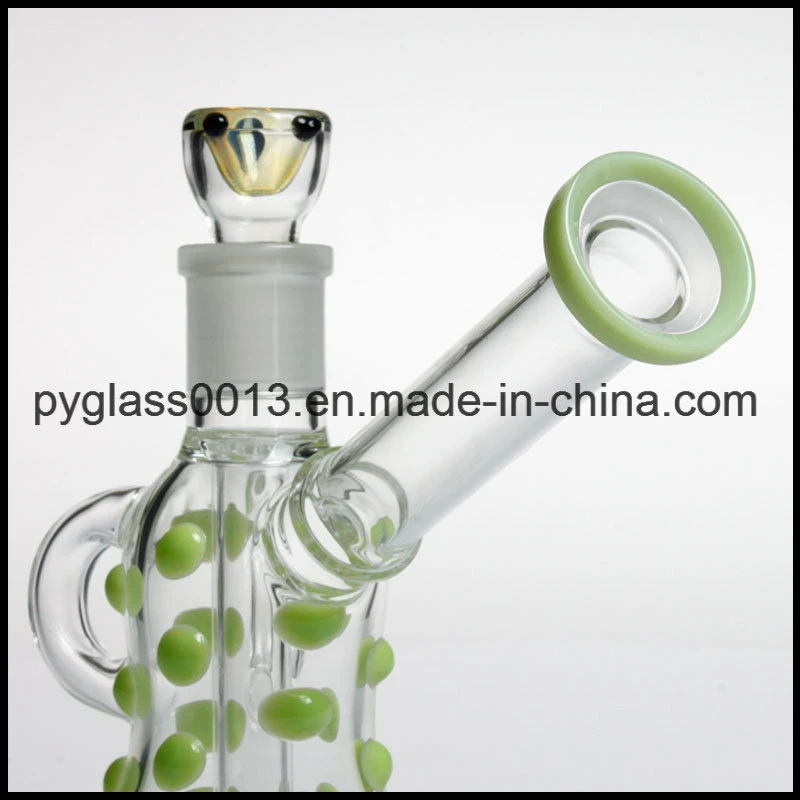 Mini 6 Inch Smoking Pipe Glass Hookah with Handle Inside 14mm Joint Size