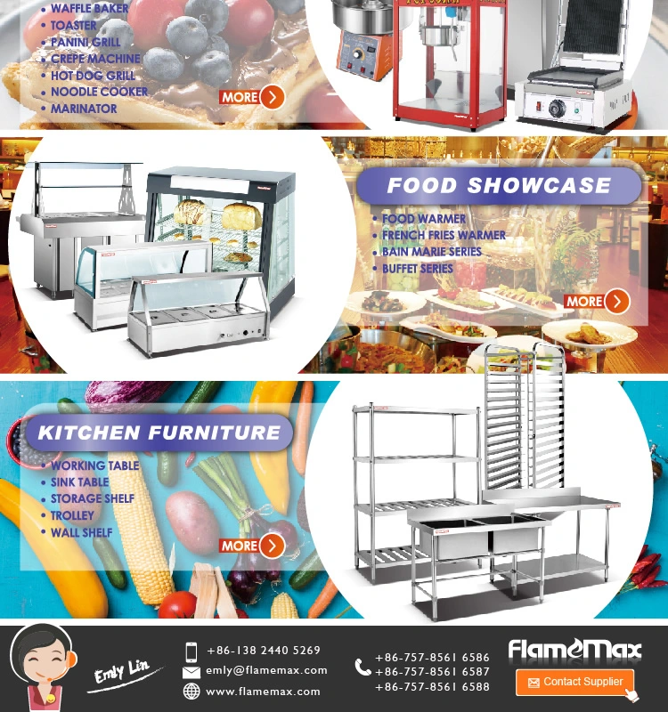 Snack Machine Kitchen Equipments Bakery Equipments Single Head Gas Crepe Machine