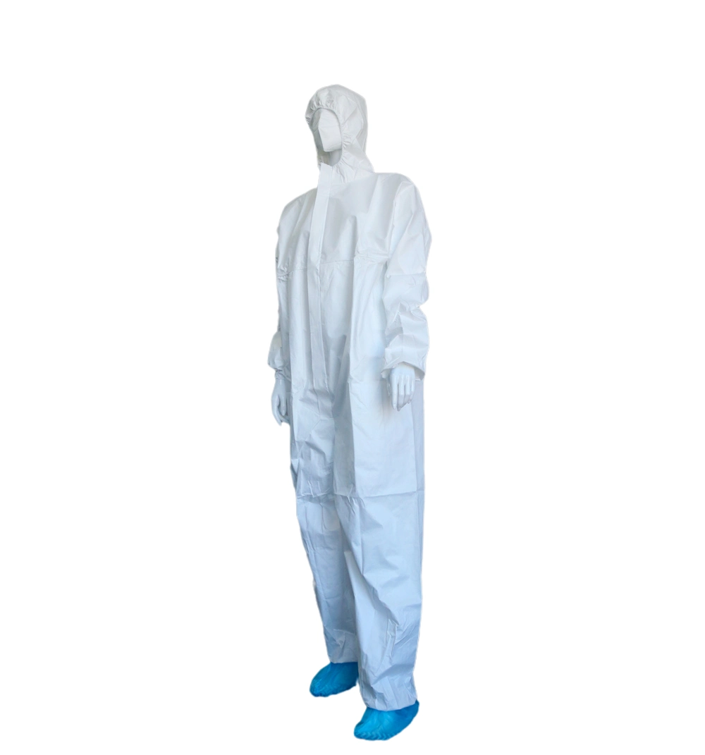 Disposable Safety Suit Food Industry Type 5/6 Disposable Microporous Protective Suit