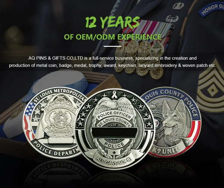 3D Enamel Firefighter Souvenir Challenge Coin Collection Design Emblem (coin-103)