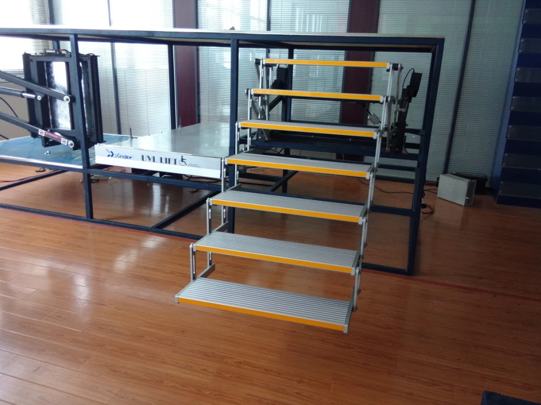 7-Step Ladder Aluminum Folding Ladder for Caravan and Motorhomes
