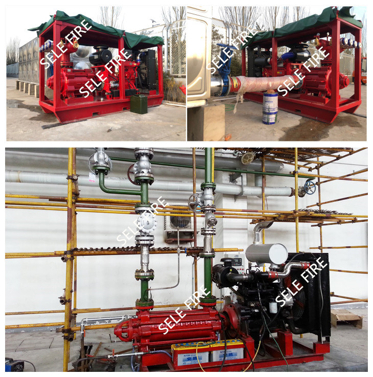 Fire Fighting System Diesel Engine Driven Automatic Multistage Fire Fighting Pump UL/FM
