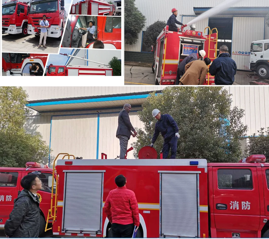 8 Tons Dongfeng Dry Powder Rhd Fire Fighting Truck for Army Use