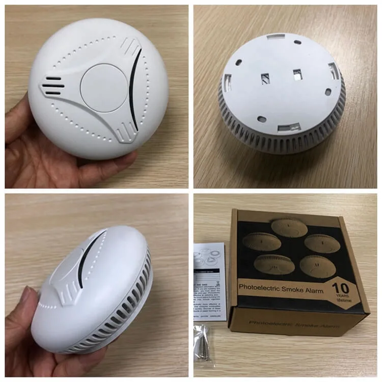 Fire Safety Products DC3V Battery 433MHz Interconnected Fire Alarm Smoke Detector