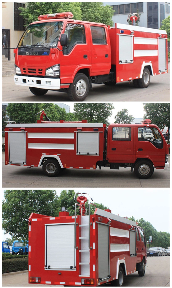 2500 Liter Water Foam Fire Fighting Isuzu Fire Fighter Truck Fire Engine