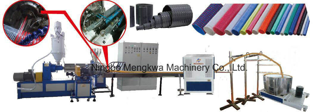 Spiral Reinforced PVC Suction Delivery Hose Extrusion Line